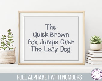Cross Stitch Font - Chamonix Instant PDF - Counted Cross Stitch Alphabet by Peppermint Purple