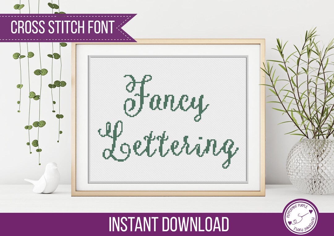 Cross Stitch Alphabet Counted Cross Stitch Alphabet Pdf - Etsy