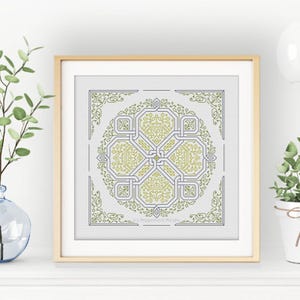 Blackwork-patroon - Keltische knoop-mandala van Peppermint Purple
