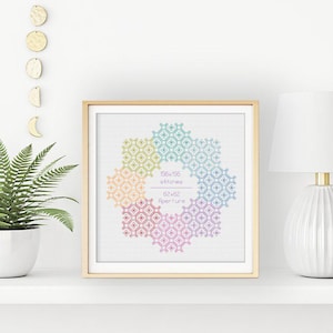 Blackwork Pattern - Rainbow Frame by Peppermint Purple