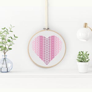 Blackwork Pattern - Love by Peppermint Purple