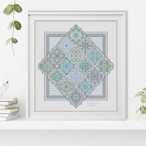 Wzór Blackwork – Marokańskie Płytki firmy Peppermint Purple