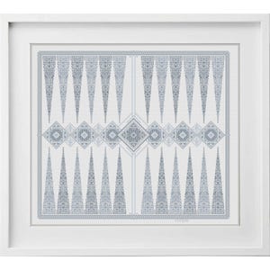 Blackwork Pattern - Blackwork Backgammon by Peppermint Purple