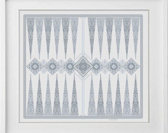 Motif Blackwork - Backgammon Blackwork par Peppermint Purple