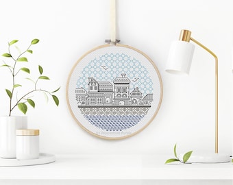 Motif Blackwork - Riverside Blackwork par Peppermint Purple
