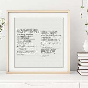 Blackwork Pattern - Backstitch Fonts by Peppermint Purple