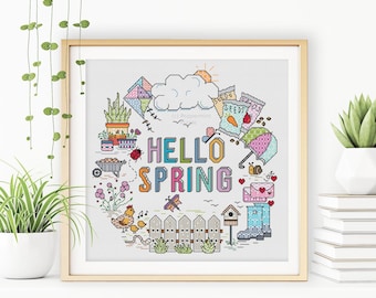 Motif Blackwork - Hello Spring par Peppermint Purple