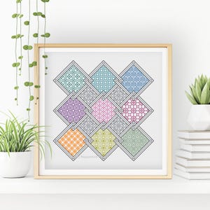 Blackwork Pattern - Celtic Knot Blackwork by Peppermint Purple
