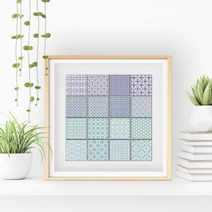 Blackwork Sampler Pattern: Beginner Embroidery Design (PDF Pattern)