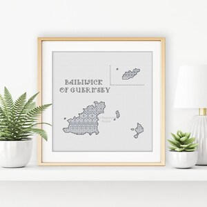 Blackwork Pattern - Bailiwick of Guernsey by Peppermint Purple