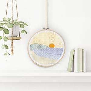 Beach blackwork Chart by Peppermint Purple
