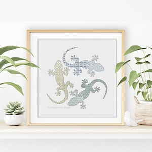Motivo Blackwork - Gechi Blackwork di Peppermint Purple