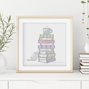 Blackwork Pattern - Time To Relax - Blackwork Books by Peppermint Purple