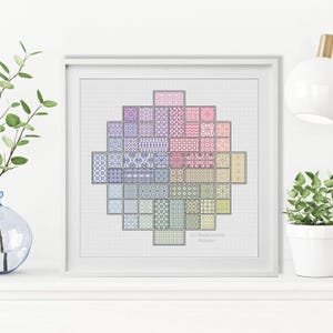Blackwork Muster - 2021 Blackwork SAL - Square von Peppermint Purple
