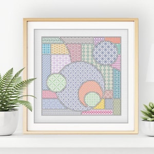 Abstract Geometric Blackwork by Peppermint Purple