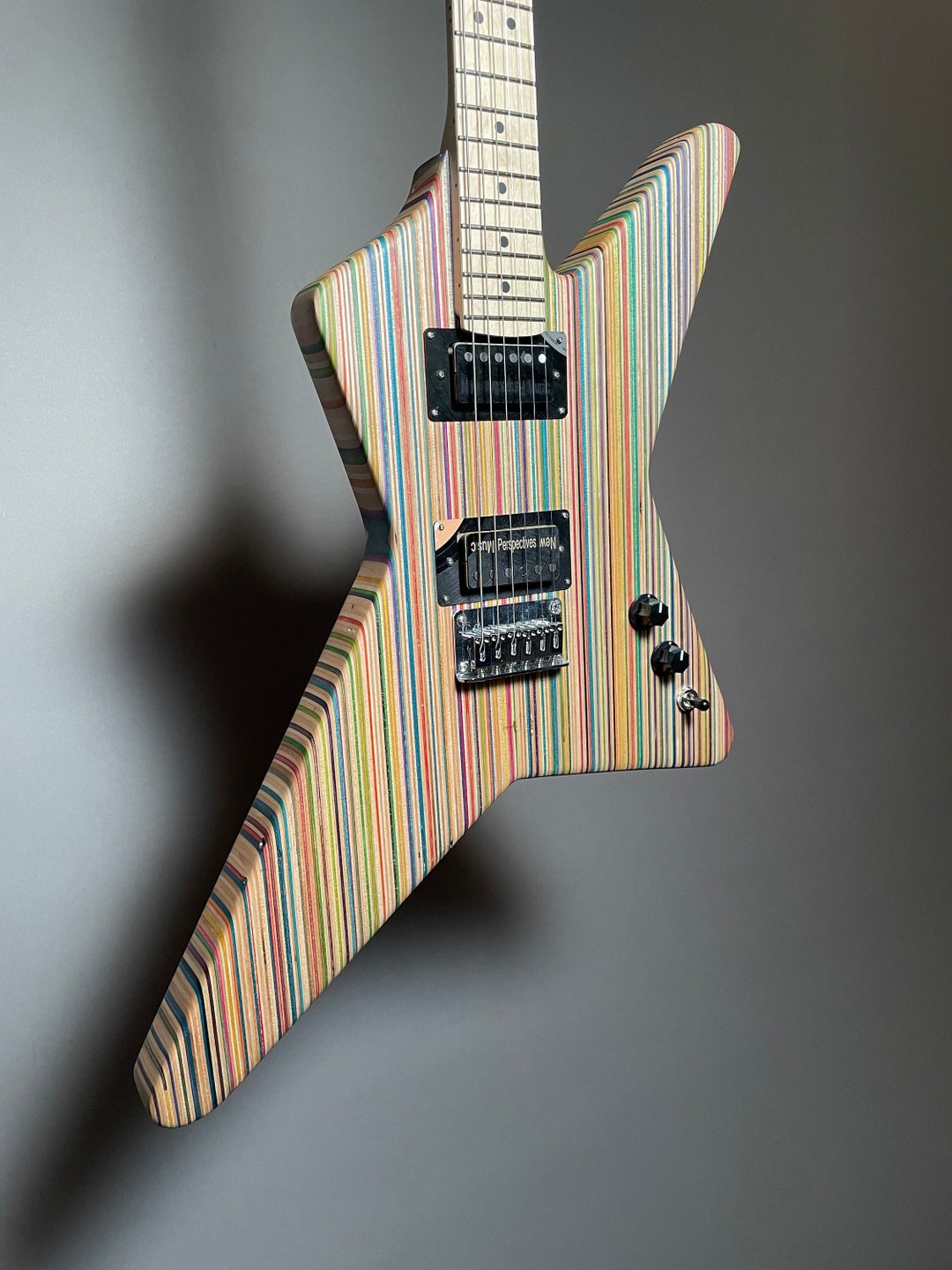 Star Guitar Made From Recycled Skateboards Etsy