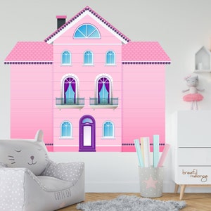 Diamond Trimmed Dollhouse Custom Graphics v2, 48 In High Resolution for Photo Props, Backdrops, Decals, Stage Prop, Download Printable