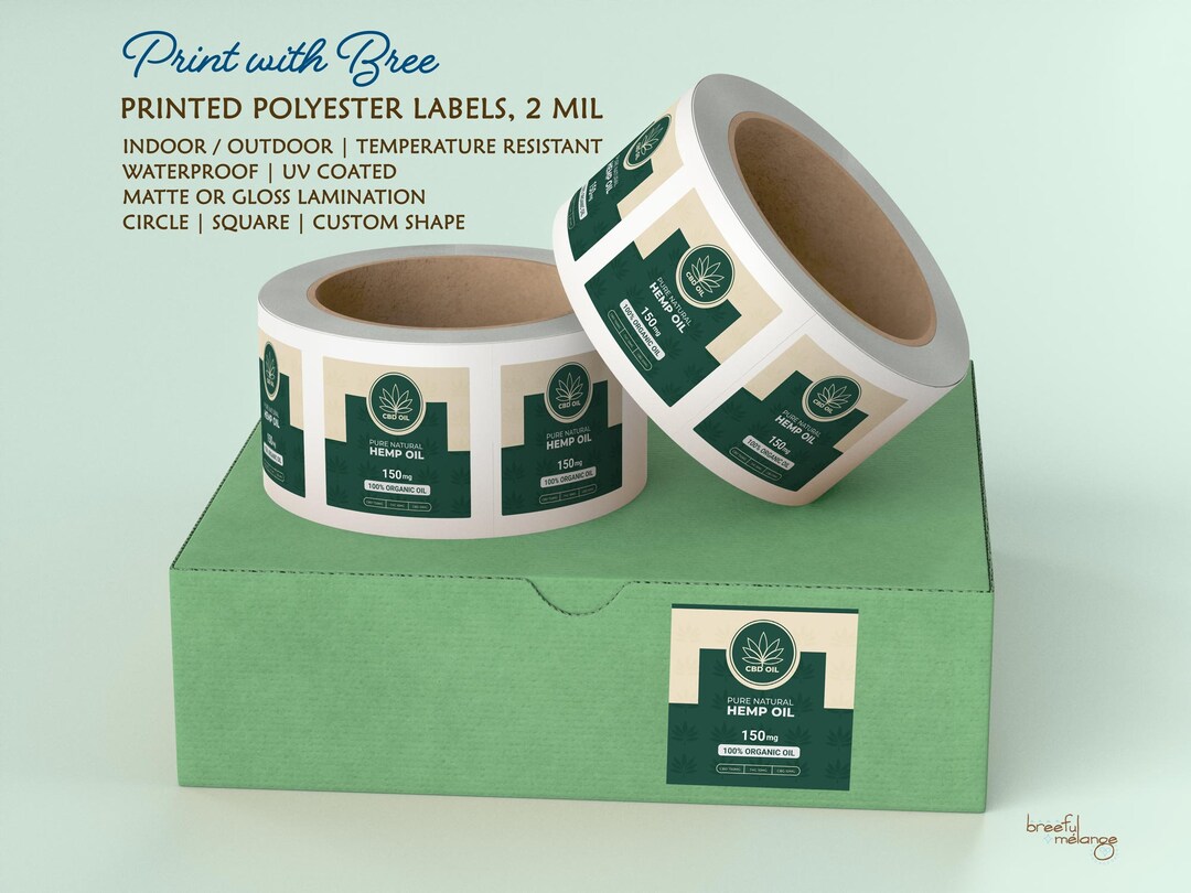 Custom Die Cut Polyester Roll Labels, Polyester Stickers, Waterproof ...