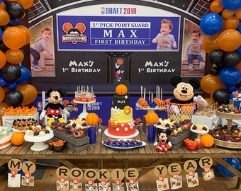 First Draft Pick Basketball Birthday Backdrop, Basketball Birthday, Basketball Inspiration Aspiration Banner