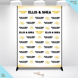 Family Reunion It/'s A Family Affair Celebration Backdrop Banner Personalized DIGITAL FILE DIY Print Yourself Step and Repeat