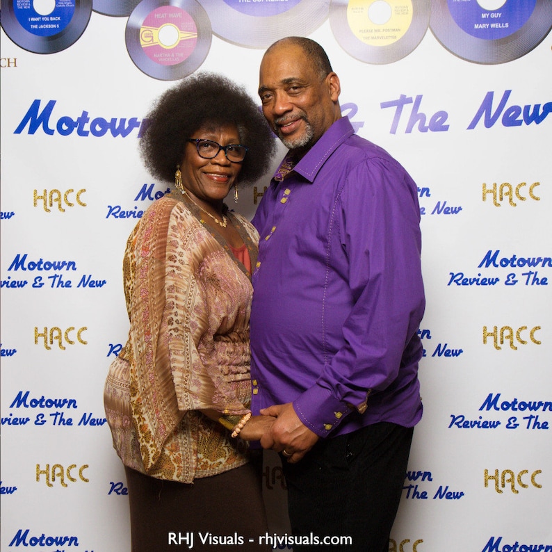Motown Review Step and Repeat Event Backdrop Banner Photo Booth Customize for Your Event
