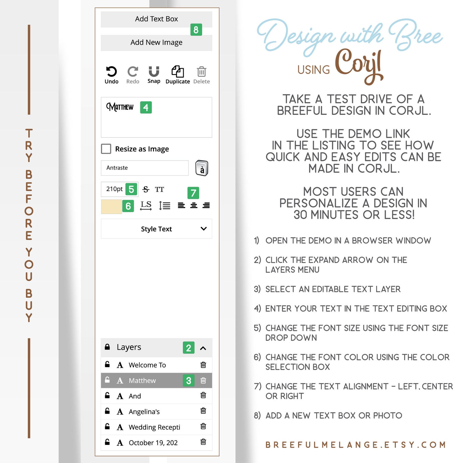 Working With Corjl Overview and Video Tutorials, Design With Bree Using ...