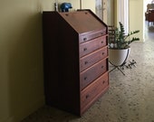 Rosewood Desk Secretary Danish Modern Mid Century Denmark