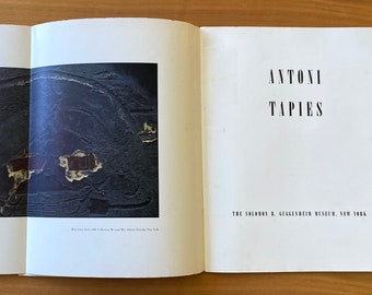 Antoni Tapies Guggenheim Exhibit Catalogue 1962 RARE FIND