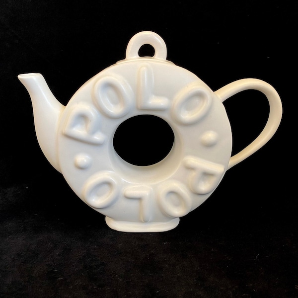 Polo Mint Teapot - Paul Cardew for Sunshine Ceramics 1987 England Ceramic Tea Pot Polo Mint