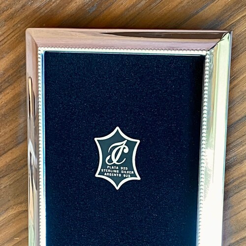 Sterling Silver Frame - Vintage Beaded 925 Sterling Frame with Signed Finished Back shops STUNNING!