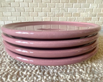 Waechtersbach Solid Colors - Salad Plates in Mauve / Pink