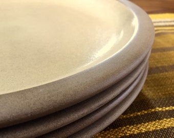 Heath Ceramics Large Dinner Plate 11-1/4" Set of 4 - Discontinued Sandalwood