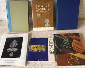Jewelry Design Making Casting Books c. 1970s - Vintage Bundle of 6 Books