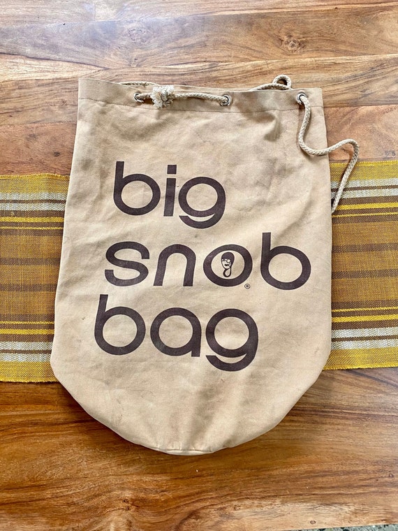 Bloomingdales Brown Bag Parody Vintage Big Snob Duffel Bag 