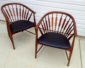 RESERVED LT - Rare set of 4 Kipp Stewart for Drexel Furniture Declaration Series