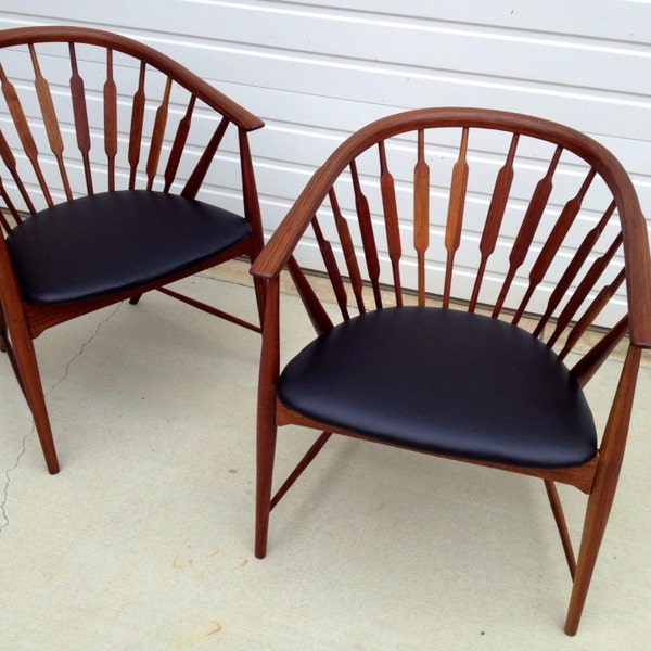 RESERVED LT - Rare set of 4 Kipp Stewart for Drexel Furniture Declaration Series