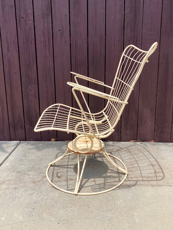 metal swivel rocking chair