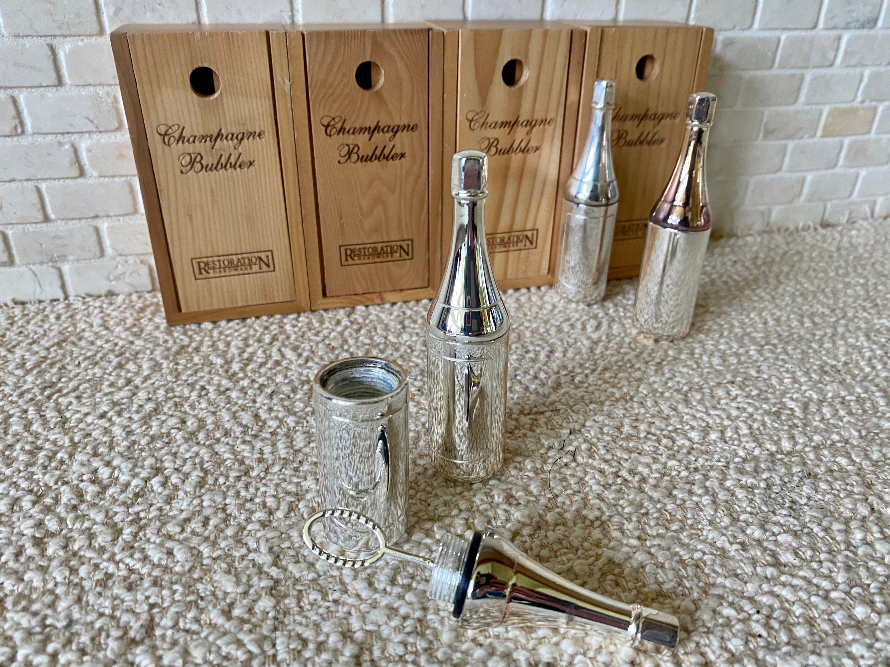 Vintage Bubble Blower Set of 4 Vintage 1990's Silver | Etsy