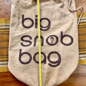 Bloomingdales Brown Bag Parody Vintage Big Snob Duffel Bag Parody on Bloomingdale's Big Brown Bag image 4