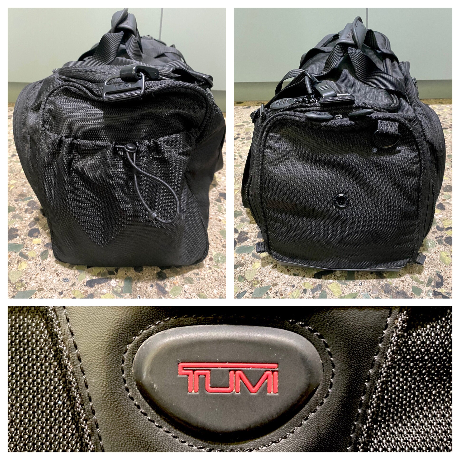 Tumi Duffle Gym Bag - Pre-owned # 624C Black Ballistic Nylon Bag