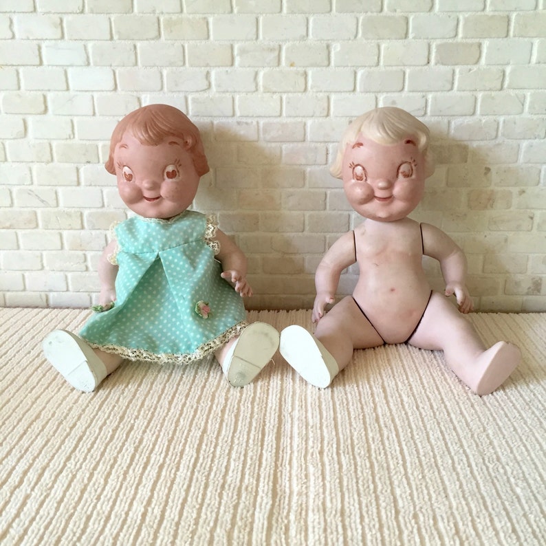 Campbell Soup Dolls Adorable Pair of Official Campbell Soup Etsy
