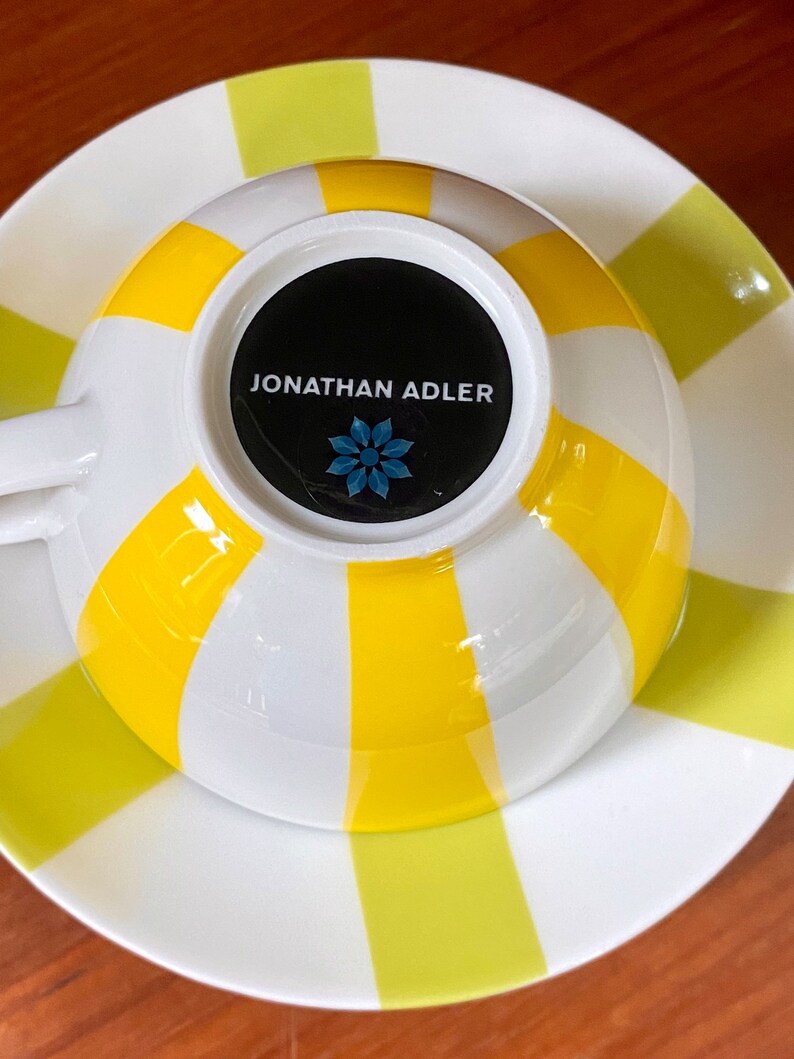 Jonathan Adler Coffee Cups Pair of Jonathan Adler Happy Home Etsy