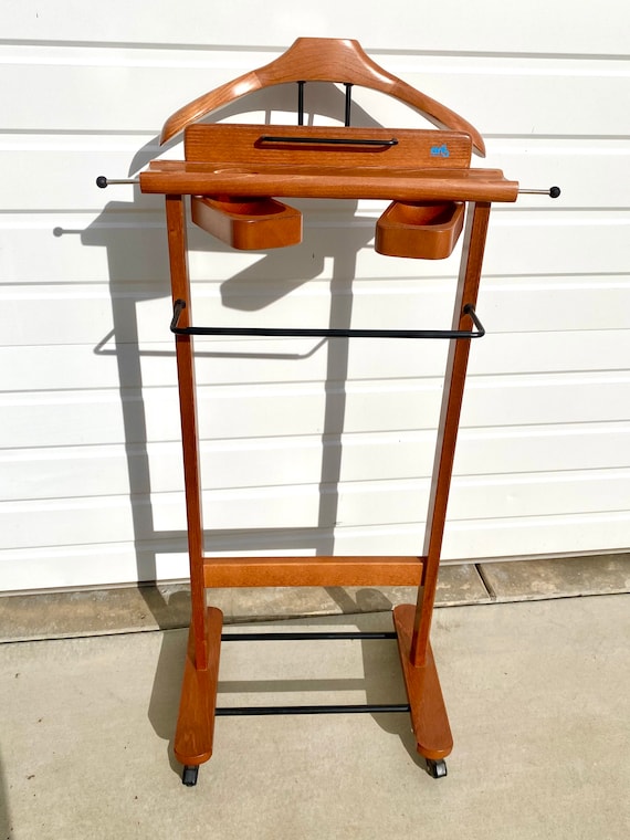 Aris Italy Valet - Vintage Wood Valet by Aris of Italy - Etsy