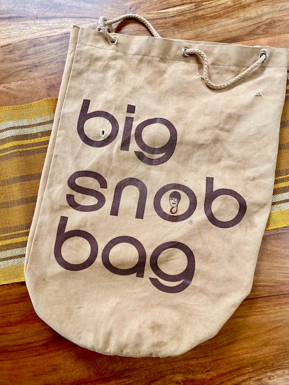 Bloomingdales Brown Bag Parody Vintage Big Snob Duffel Bag 