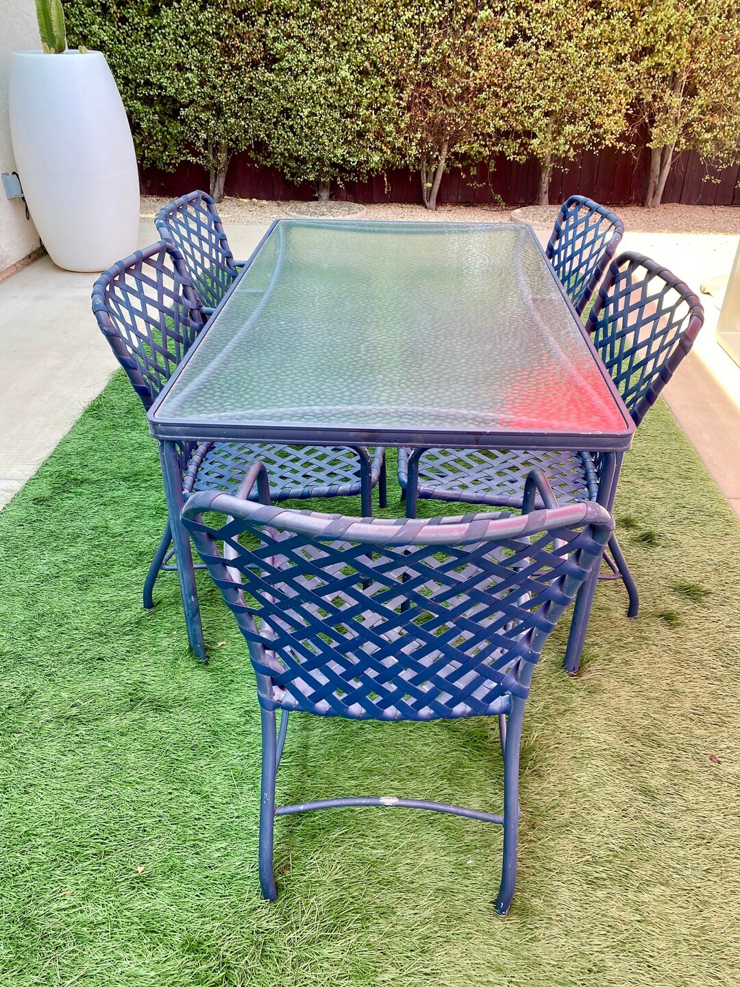 Brown Jordan Tamiami Set Vintage Brown Jordan Tamiami Rectangular