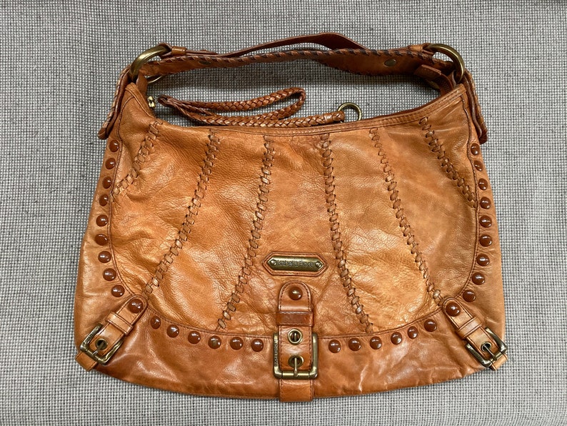 Isabella Fiore Leather Boho Handbag Purse Etsy