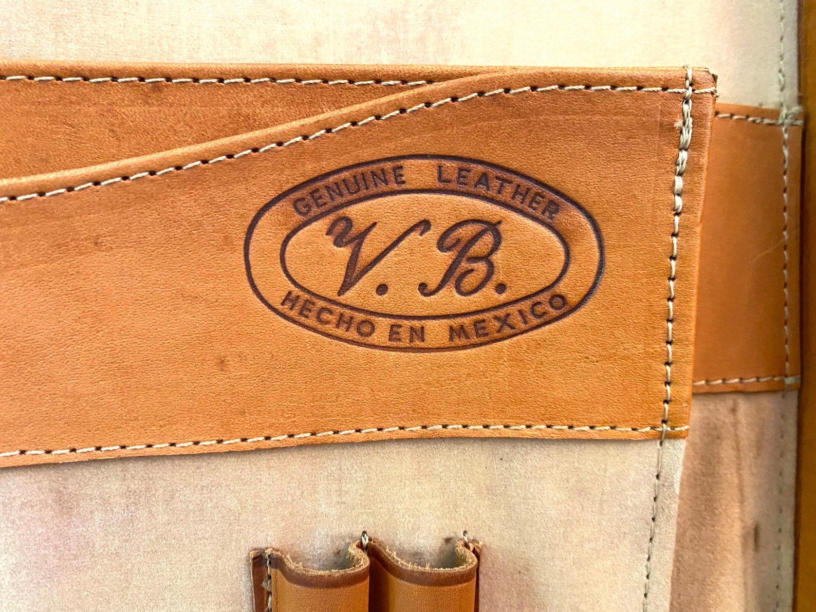 Tooled Leather Briefcase Vintage Tooled Leather Briefcase Etsy