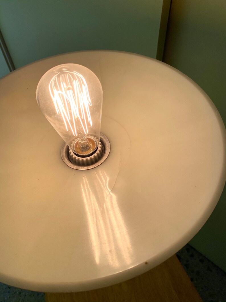 MCM Side Table Rare Black Iron and White Teak Side Table 3 Etsy