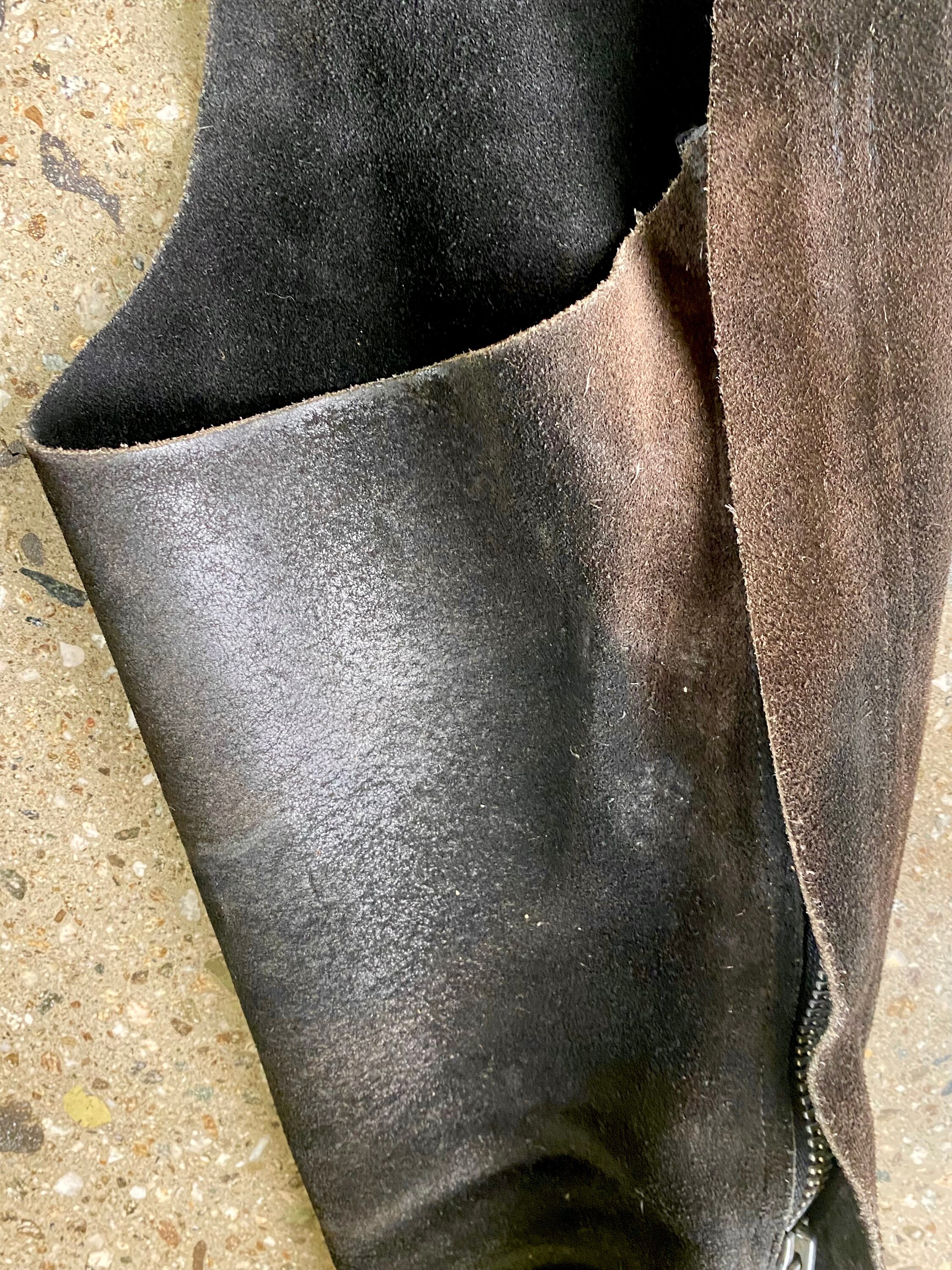 Chaps En Daim Et Cuir Véritable Whitman Pour Adulte - Tenue Western/cowboy