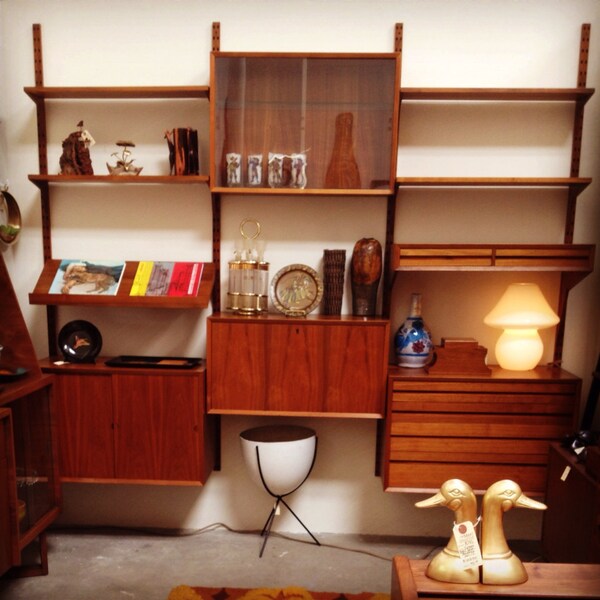 SALE - Mid Century Floating Walnut Danish Cado Modular Wall Unit